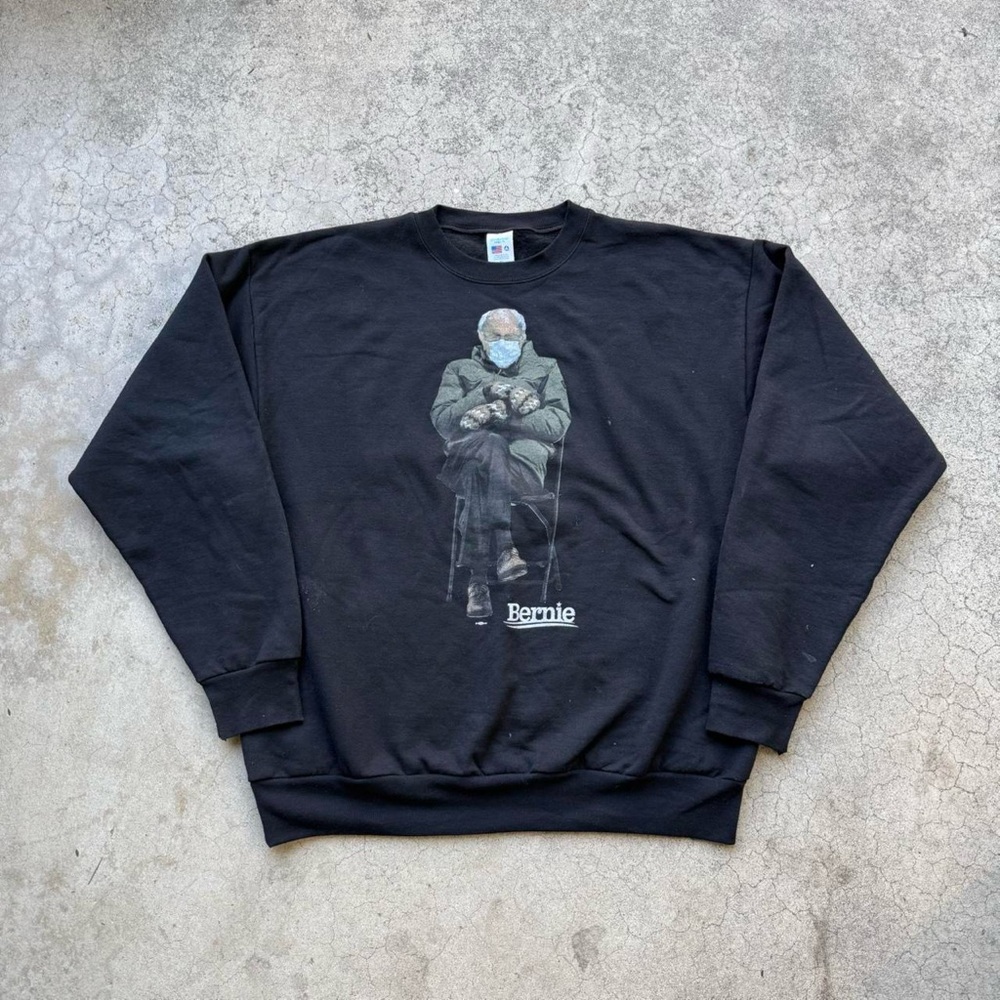 Bernie Sanders Campaign Inauguration Meme Mitten Pullover Sweater